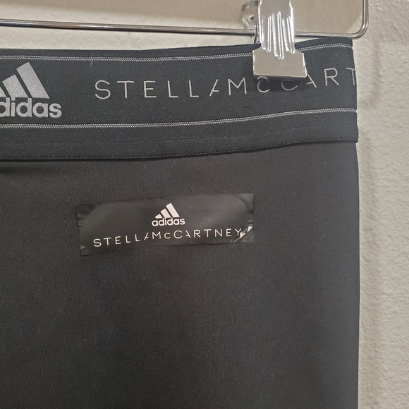 Fitness-Stella McCarthy Adidas Siza Small black leggings exercise workout Crop - Picture 3 of 4